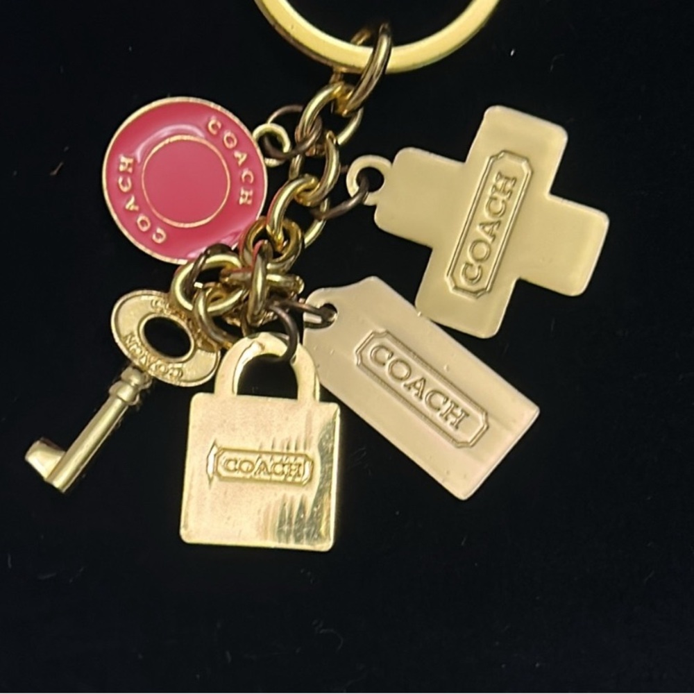 Coach Gold and Multi Colored Keychain - Picture 6 of 8